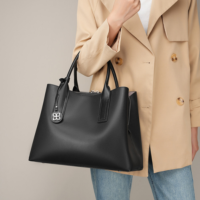 Shoulder Bag Structured - Bolsa Tote Estruturada Feminina em Couro