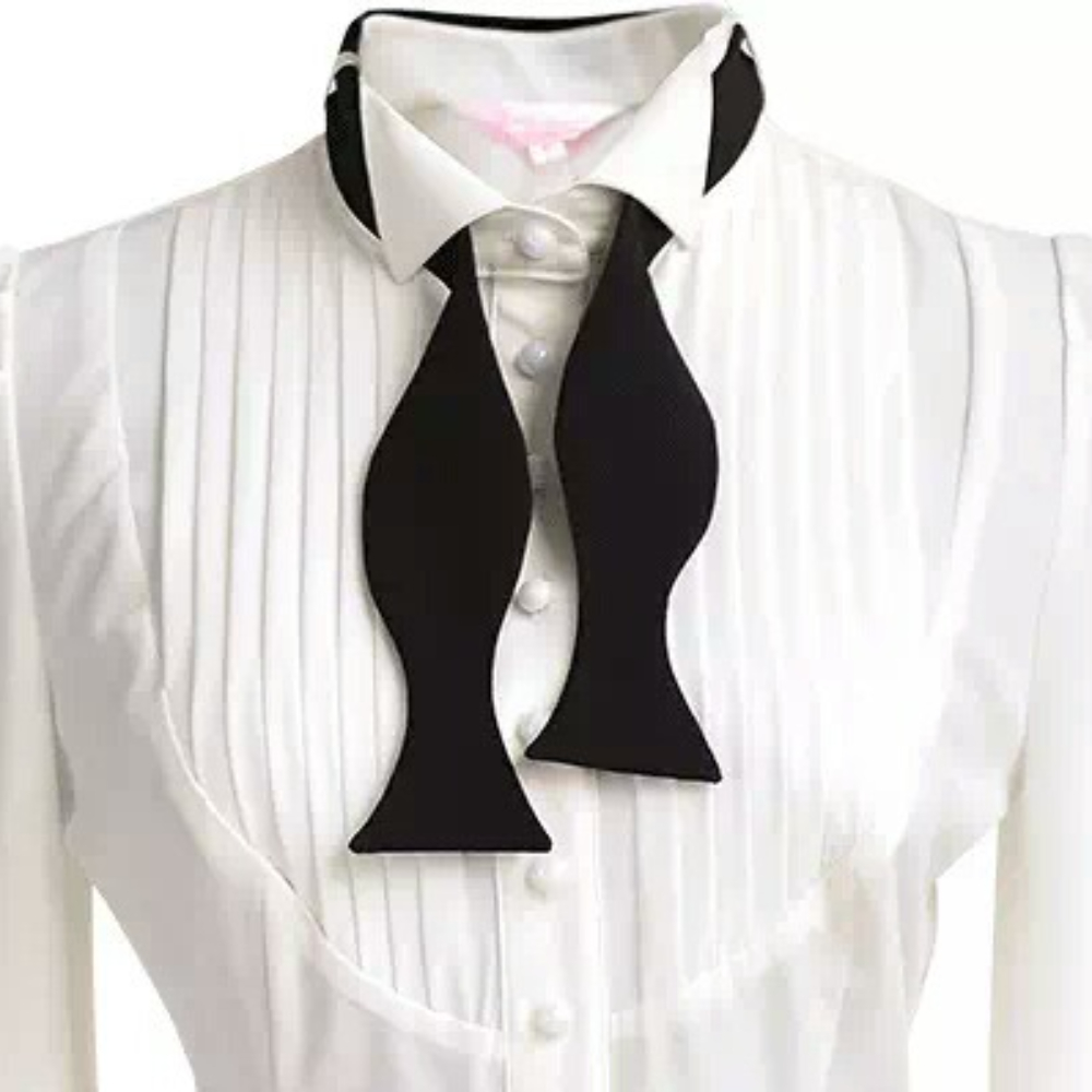 Women Formal Wear With Tie - Gravata borboleta formal pré-amarrada masculina, cor