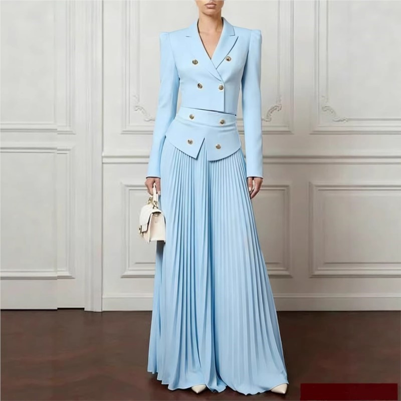 Formal Attire Woman - Conjunto Elegante de 2 Peças: Blazer