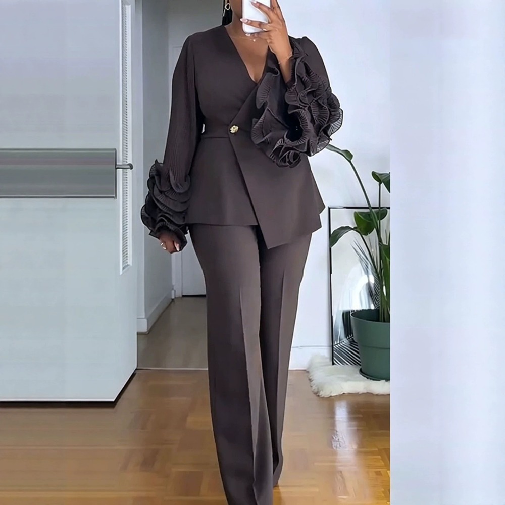 Formal Attire Woman - Conjunto feminino de 2 peças, blazer