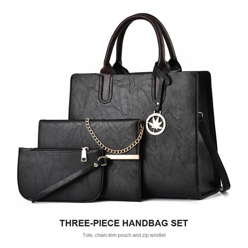 Shoulder Bag Structured - Conjunto de Bolsas Femininas 3 Peças: