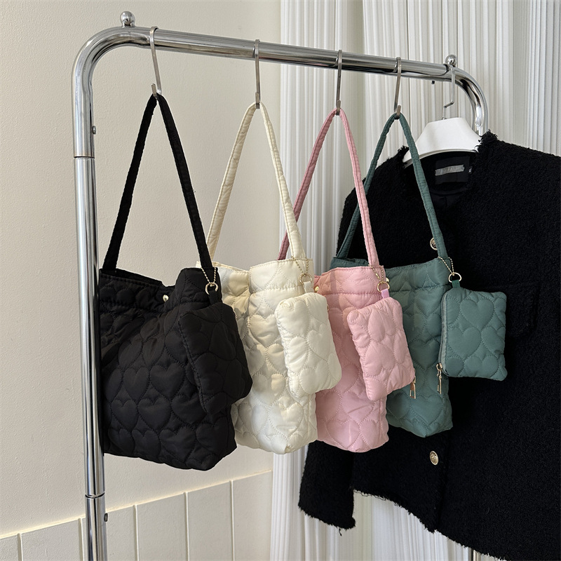 Nova moda cor sólida acolchoad - Shoulder Bag Structured avaliação e preço