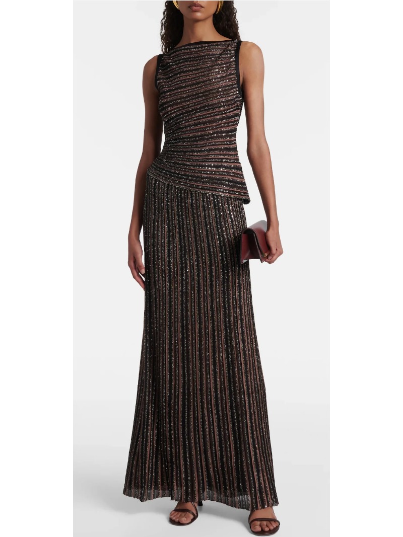 Listrado lantejoulas 2 peças v - Formal Attire Woman avaliação e preço